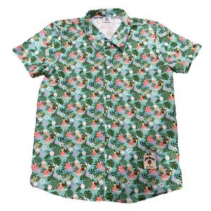 Chicago Cubs Hawaiian Shirt SGA Giveaway Jim Beam  BDA Sports Tiki Drink Size XL